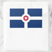 FOUR Indianapolis Flag Rechthoekige Sticker (Tas)