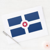 FOUR Indianapolis Flag Rechthoekige Sticker (Envelop)