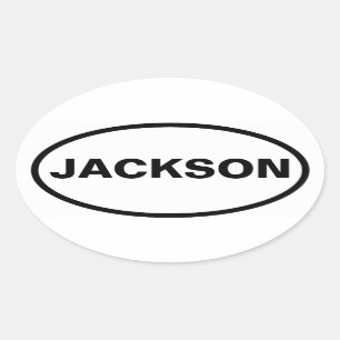 FOUR Jackson, Wyoming Ovale Sticker