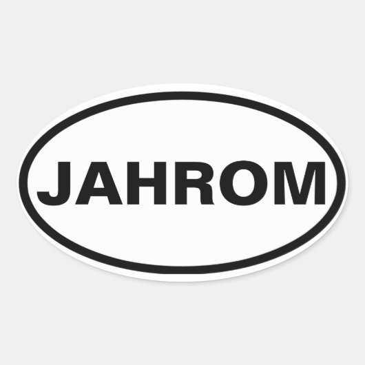 FOUR Jahrom Ovale Sticker (Voorkant)