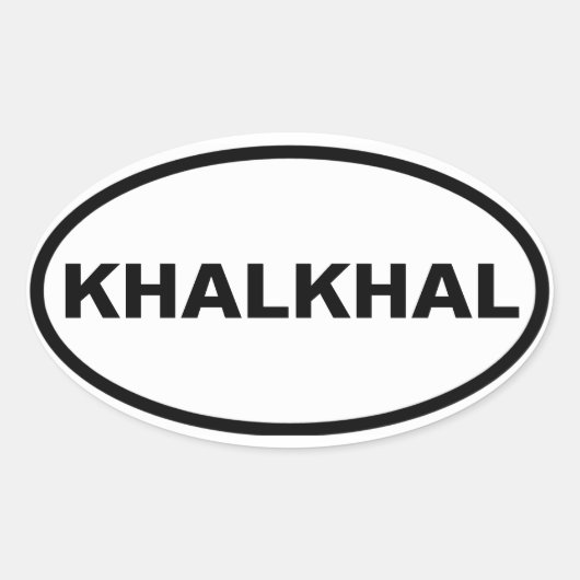 FOUR Khalkhal Ovale Sticker (Voorkant)