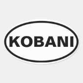 FOUR Kobani Ovale Sticker (Voorkant)