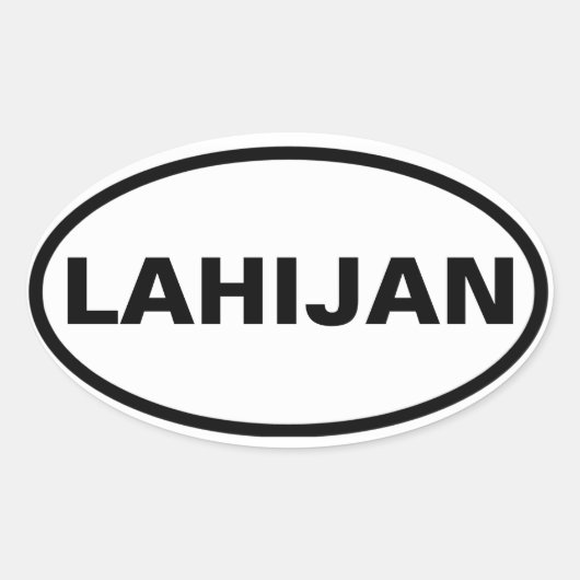 FOUR Lahijan Ovale Sticker (Voorkant)