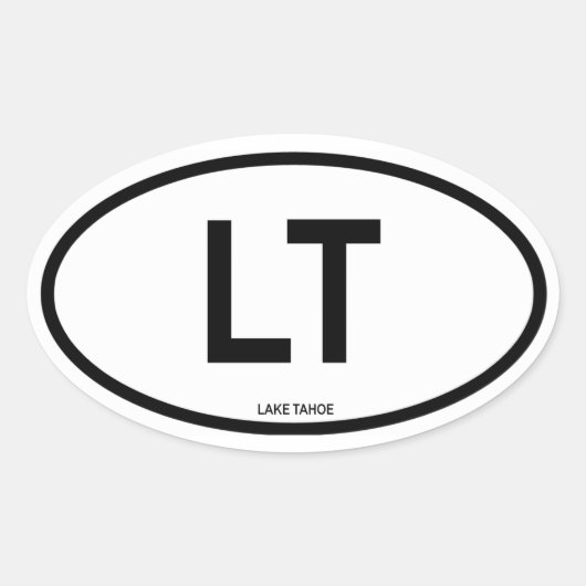 FOUR Lake Tahoe, Nevada Ovale Sticker (Voorkant)