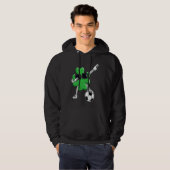 Four Leaf C Soccer Patrick's Day Lucky Day Hoodie (Voorkant volledig)