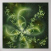 Four-Leaf Clover Fractal Poster (Voorkant)