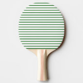 Four Leaf Clover Green White Stripe Lucky Irish Tafeltennisbatje (Achterkant)