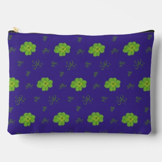Four-Leaf Clover Groen en Donkerblauw Etui (Voorkant)