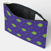 Four-Leaf Clover Groen en Donkerblauw Etui (Open)