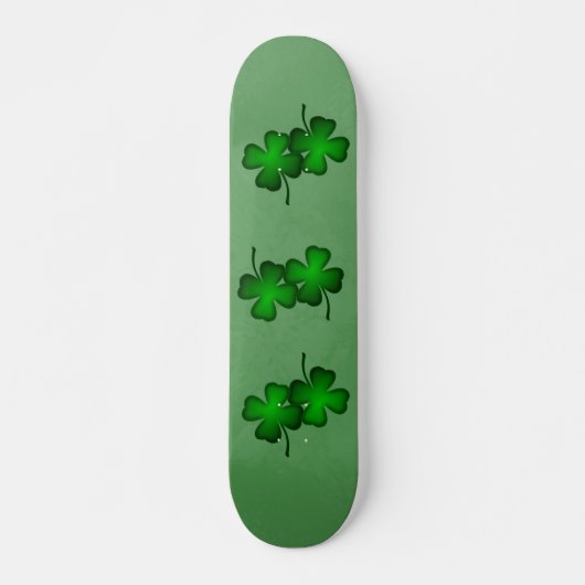 Four Leaf Clover Groen Iers Schaats Board Deck Skateboard (Voorkant)