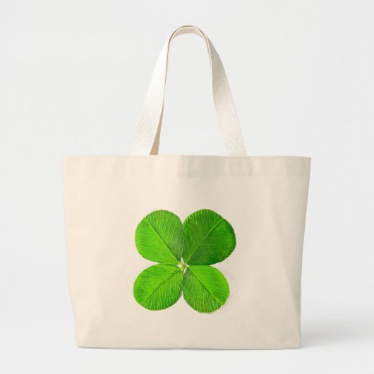 Four Leaf Clover Het museum Zazzle Gifts Grote Tote Bag (Voorkant)