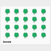 Four-Leaf-Clover Ronde Sticker (Vel)