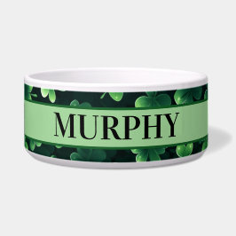 Four Leaf Clover Shamrocks Pet Voerbakje