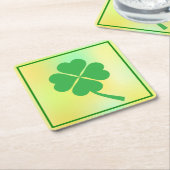 Four Leaf Clover St. Patrick's Day Design-87906 Kartonnen Onderzetters (Schuin)