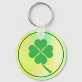 Four Leaf Clover St. Patrick's Day Design-87906 Sleutelhanger (Voorkant)
