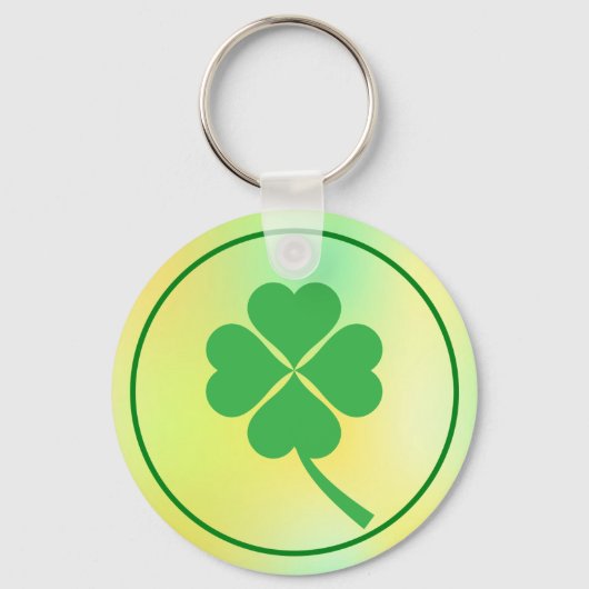 Four Leaf Clover St. Patrick's Day Design-87906 Sleutelhanger (Voorkant)