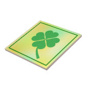 Four Leaf Clover St. Patrick's Day Design-87906 Tegeltje (Zijkant)