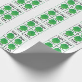 Four Leaf Clover St Patricks Day Four Leaf Clover Cadeaupapier (Hoek)