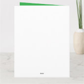 Four Leaf Clover St Patricks Day Four Leaf Clover Kaart (Achterkant)