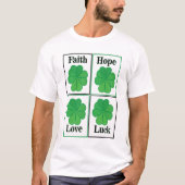 Four Leaf Clover St Patricks Day Four Leaf Clover T-shirt (Voorkant)