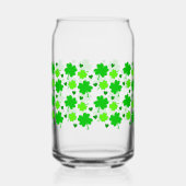 Four Leaf Clover St. Patrick's Day kan glas wikkel (Voorkant)