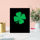 Four Leaf Clover T-shirt Saint Patrick Day Acryl Bord (Huwelijk)