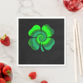 Four Leaf Clover Tie Dye St Patrick's Day Lucky Sh Servet (Insitu)