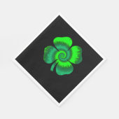 Four Leaf Clover Tie Dye St Patrick's Day Lucky Sh Servet (Hoek)