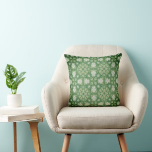 Four Leaf Clover Wallpaper Kussen
