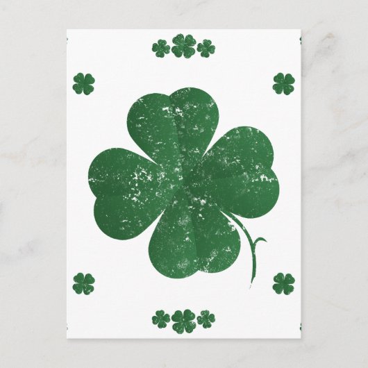 Four Leaf Clovers - stijl Briefkaart (Voorkant)