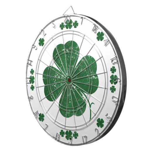 Four Leaf Clovers - stijl Dartbord (Voorkant Rechts)