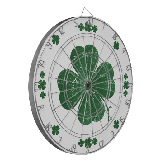 Four Leaf Clovers -  stijl Dartbord (Voorkant Links)