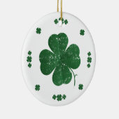 Four Leaf Clovers -  stijl Keramisch Ornament (Rechts)