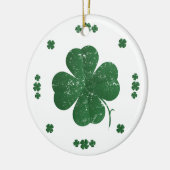 Four Leaf Clovers -  stijl Keramisch Ornament (Links)