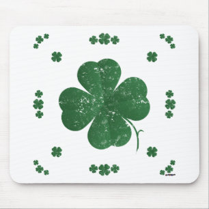 Four Leaf Clovers -  stijl Muismat