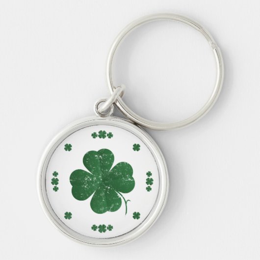 Four Leaf Clovers -  stijl Sleutelhanger (Voorkant)