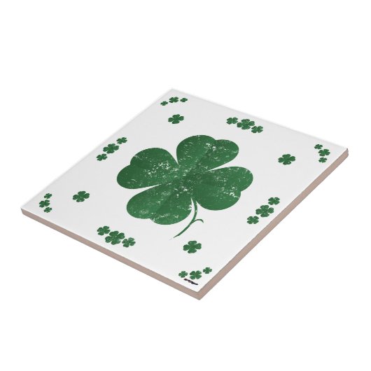 Four Leaf Clovers - stijl Tegeltje (Zijkant)