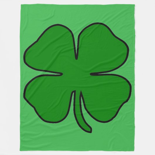 Four Leaf Love 60x80 Fleece Deken (Voorkant)