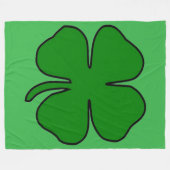 Four Leaf Love 60x80 Fleece Deken (Voorkant (Horizontaal))