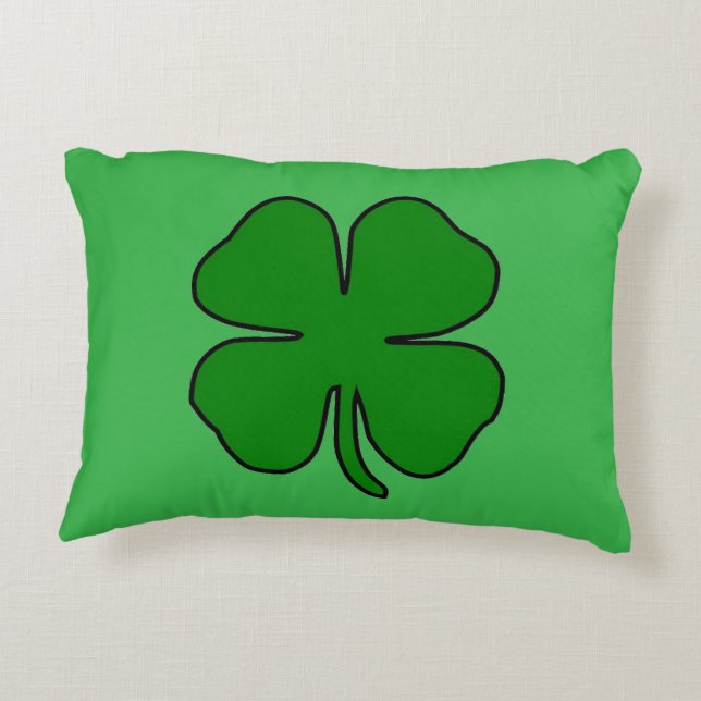 Four Leaf Love Accent Pillow Kussen (Achterkant)