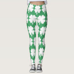 Four Leaf Lucky Clover Saint Patrick's Day Leggings<br><div class="desc">Four Leaf Lucky Clover Saint Patrick's Day</div>