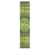 Four-leaf Lucky Clover Shamrock Ornament Korte Tafelloper (Voorkant)