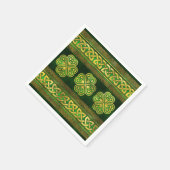 Four-leaf Lucky Clover Shamrock Ornament Servet (Hoek)