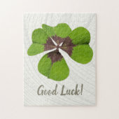 Four Leaf Lucky Clover St Patricks Day Succes Legpuzzel (Verticaal)