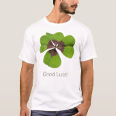 Four Leaf Lucky Clover St Patricks Day Succes T-shirt (Voorkant)