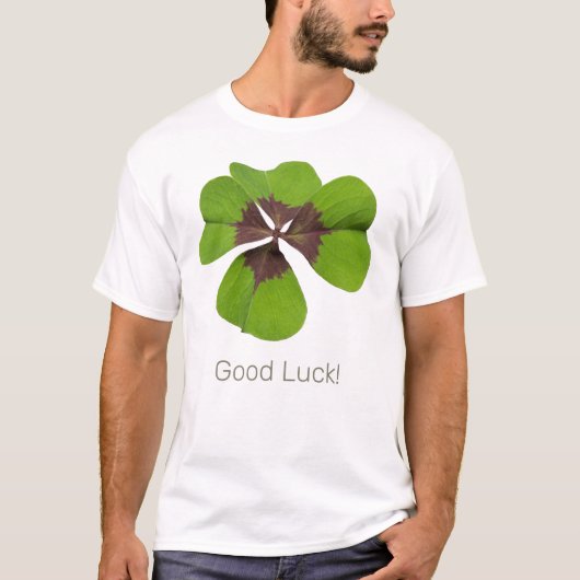 Four Leaf Lucky Clover St Patricks Day Succes T-shirt (Voorkant)