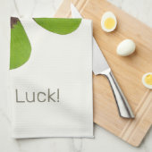 Four Leaf Lucky Clover St Patricks Day Succes Theedoek (Quarter Fold)