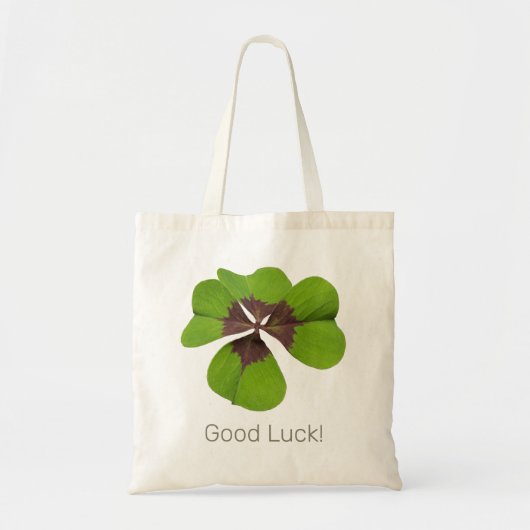 Four Leaf Lucky Clover St Patricks Day Succes Tote Bag (Voorkant)