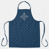 Four Leaf Rosette Luchtmacht Blauw Foulard patroon Schort (Voorkant)