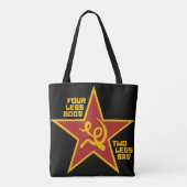 Four legs good tote bag (Achterkant)